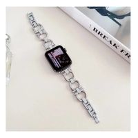 Correa Para Applewatch y Watch Acero Chanel 42 44 45 49mm Plata