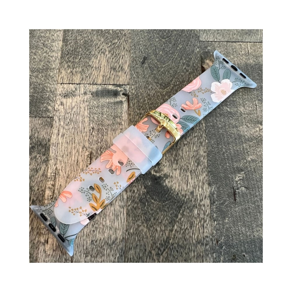 Correa Para Applewatch Y Watch 42 44 45 49mm Soft Floral 1