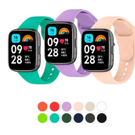 Correa silicona para redmi watch 3 blanco