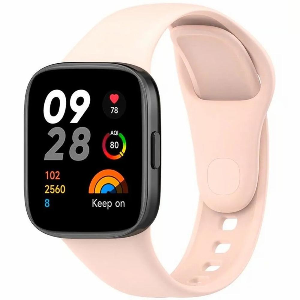 Correa silicona para redmi watch 3 rosado