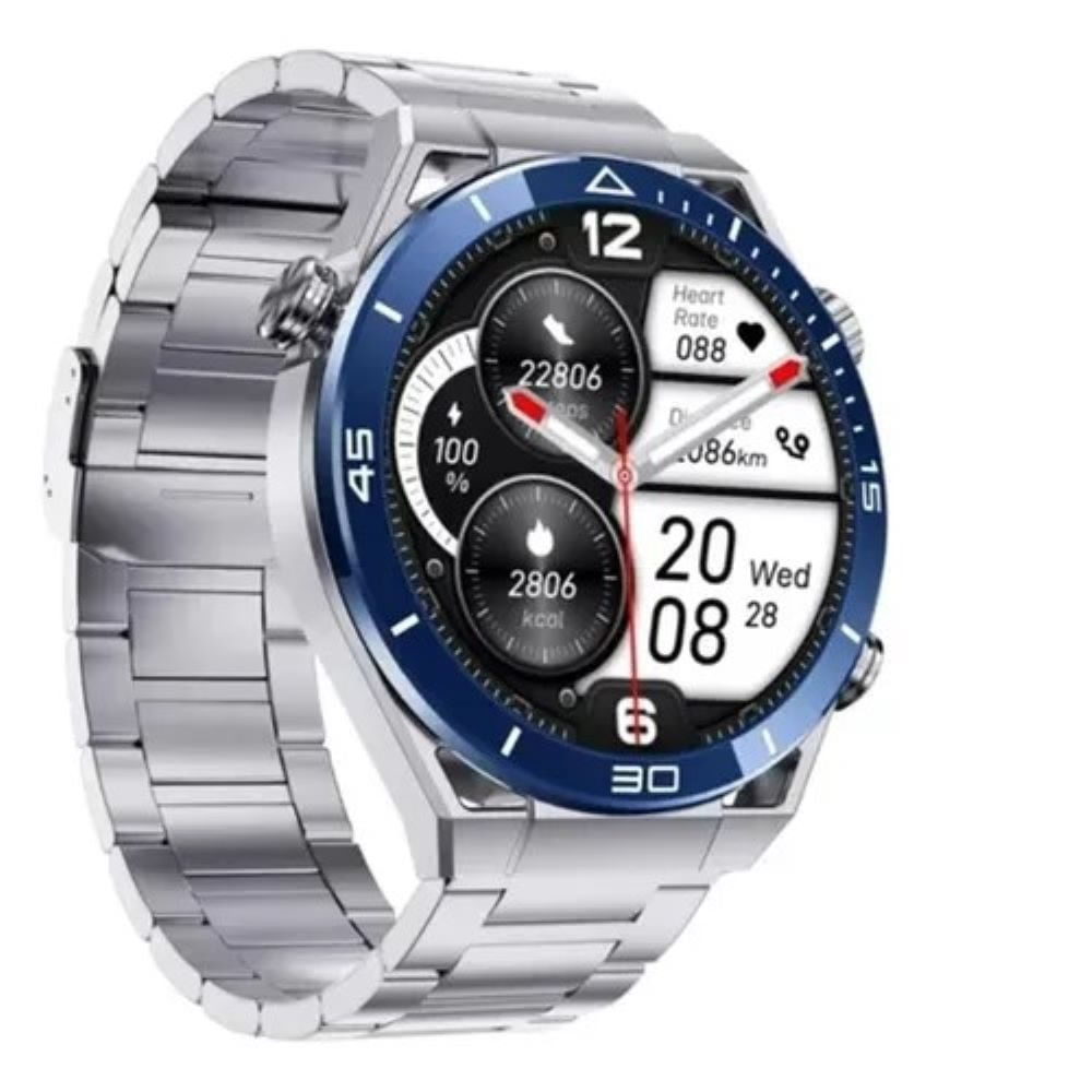 Smartwatch hd watch ultimate incluye 3 correas plata