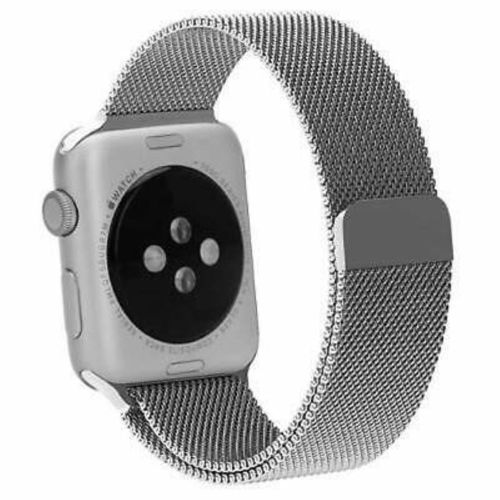 Correas Milanese Imantada Applewatch 38-40-41mm Plateado