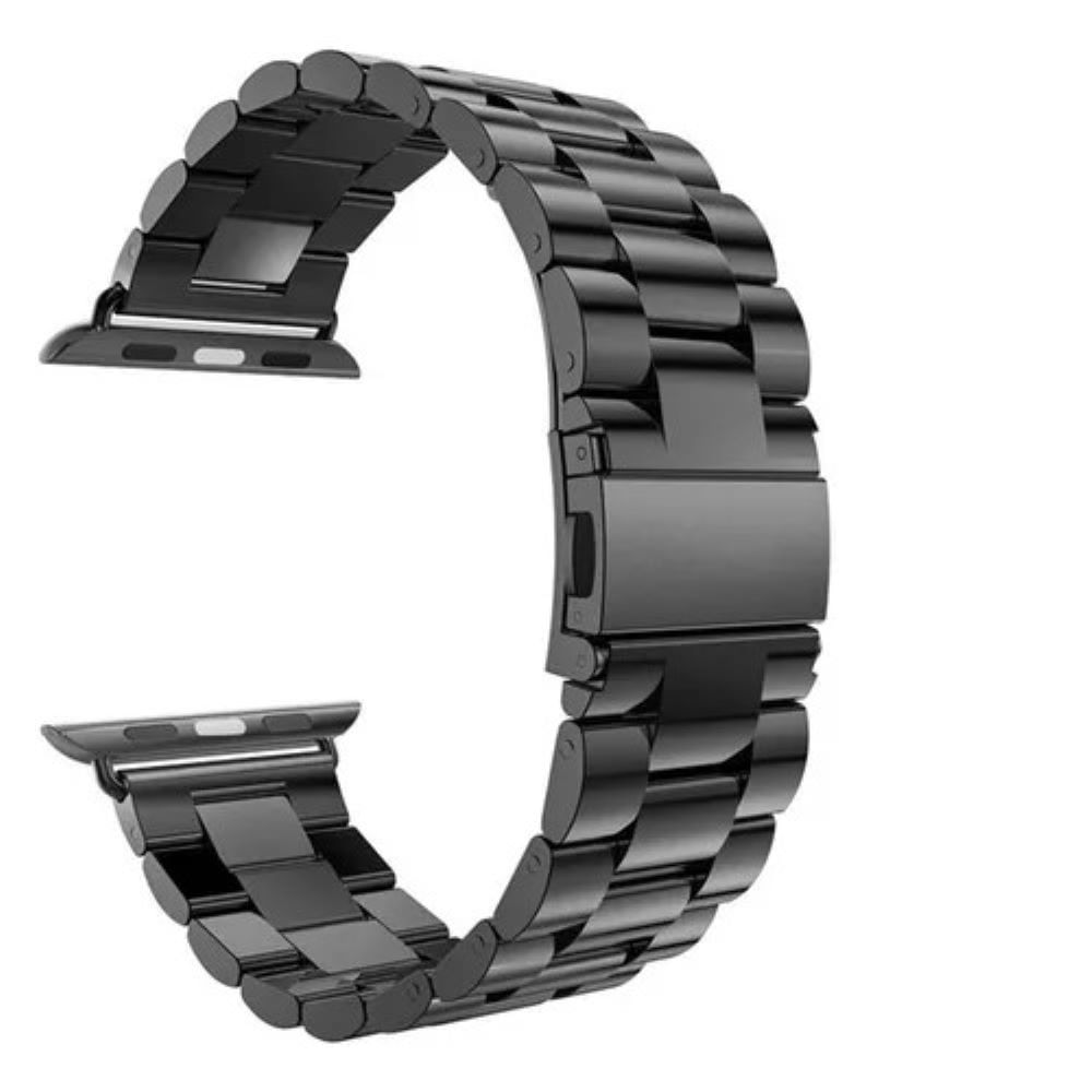 Correa de eslabones para applewatch 38-40-41mm negro