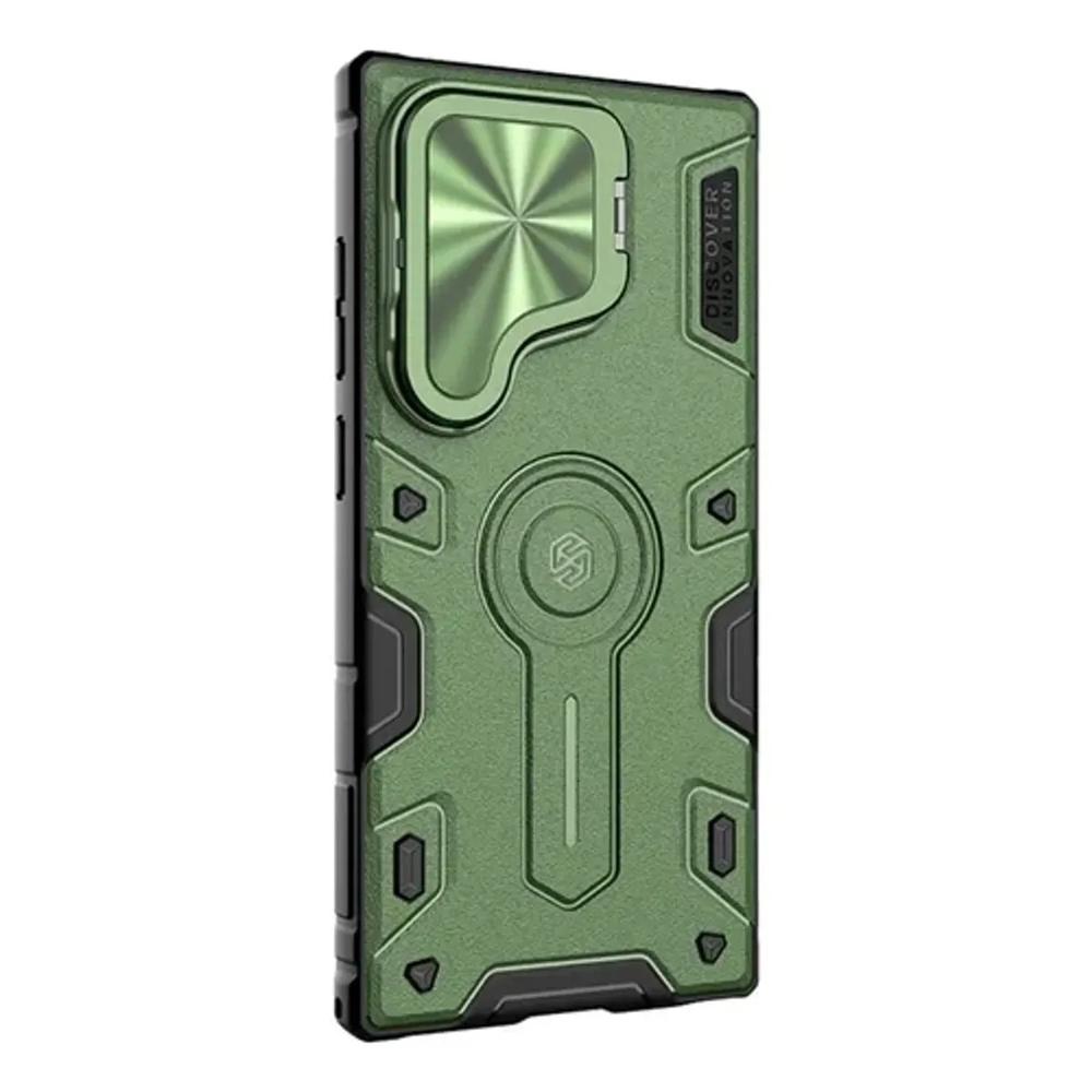 CASE MOKET ARMOR ANTICAIDAS PARA SAMSUNG S25 PLUS VERDE