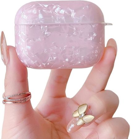 Case Protector Moket para Aipords Pro 2 Nacarado Rosado