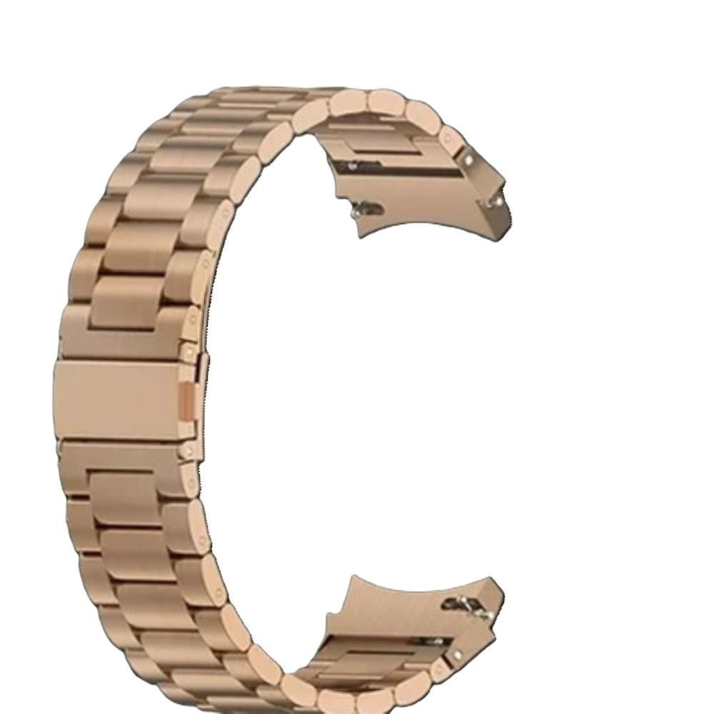 Correa eslabones acero inox para samsung watch 4 5 5pro 6 7 fe rose gold