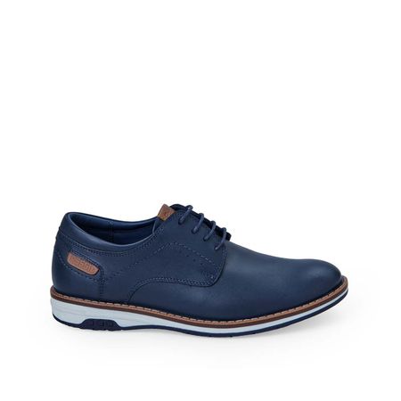 Zapato Derby Casual ANGEL-2538 Azul Rabbit Cuero 36