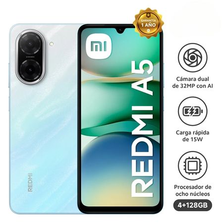 Celular Xiaomi Redmi A5 Dual SIM 128GB Azul 4GB RAM + 4 virtual