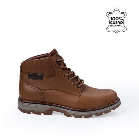 Botín Derby Casual ANGELO-2541 Olivo Viale Homme Cuero 43