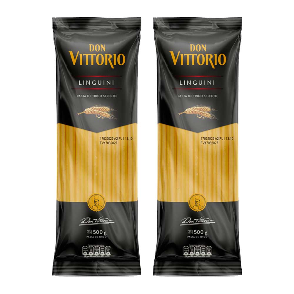 Pack Fideos Linguini DON VITTORIO Bolsa 500g x 2un