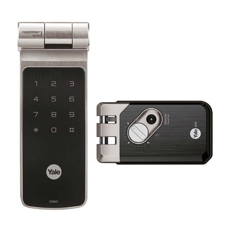 Cerradura digital Yale para puerta TDR41 Acero Plata
