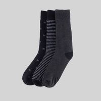 Medias Madison Pack X3 Largas Negro Hombre