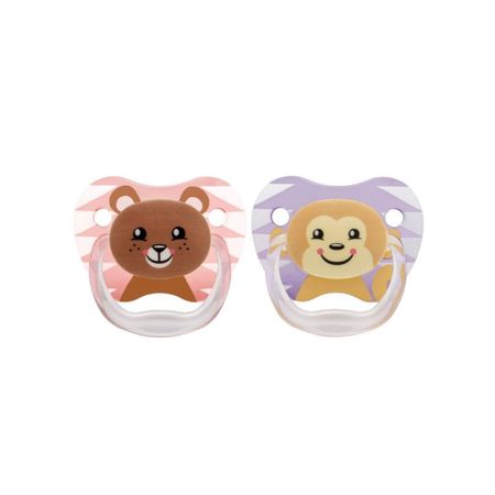 Chupón Para Bebe Dr Browns Pack De 2 Prevent Con Tapa Osa Y Mono