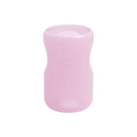 Funda Para Biberón Dr Browns De Vidrio 9Oz/ 270Ml  Boca Ancha Rosa Pastel