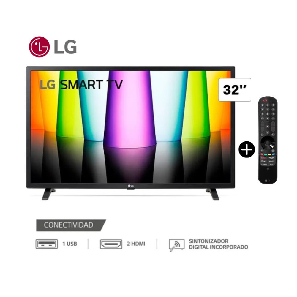 Televisor LG Led 32"" HD Smart Tv 32LQ600BPSA + Control Magic MR24