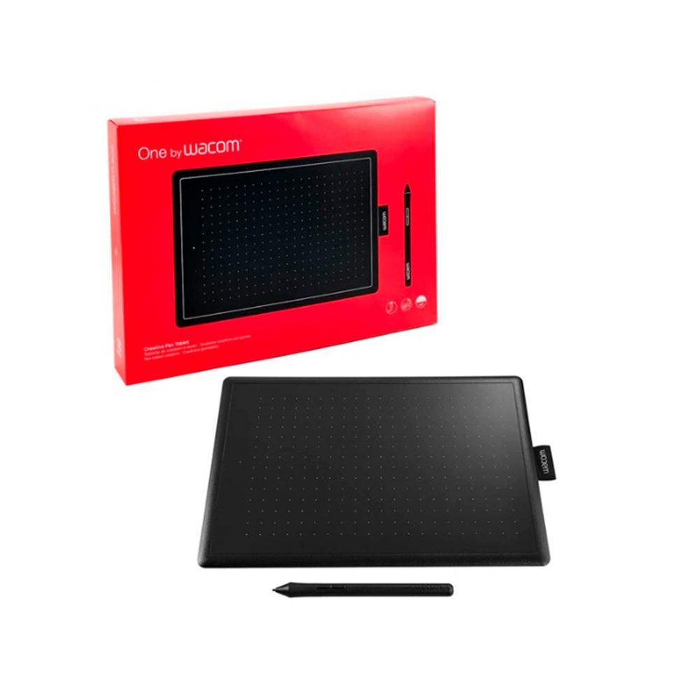 TABLETA GRAFICA WACOM ONE BY MEDIANO, AREA ACTIVA 216 X135 MM, USB-A, NEGRO/ROJO P/N: CTL672K1A