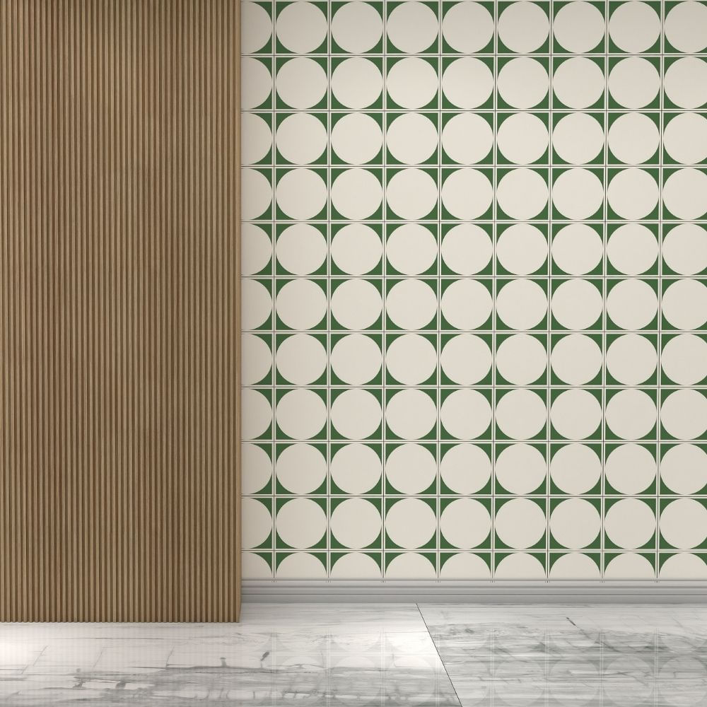 Pared Graficada Decorado Bolzano 20x20cm 1m2 Orange