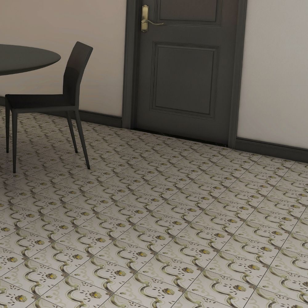 Pared Graficada Decorado Parga 20x20cm 1m2 Orange