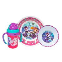 Set Melamine PAW PATROL con Botella para Niña 3pz