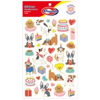 Stickers Aterciopelado Fiesta Dogs PEGAFAN x1 unidad