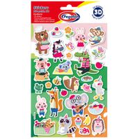 Stickers diversión 3D Picnic Animales PEGAFAN x1 unidad
