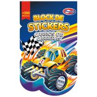 Block de Stickers Carros Carreras PEGAFAN x1 unidad