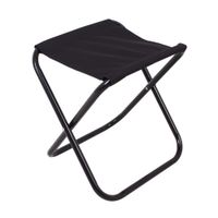 Banco Plegable Orange Basic Negro de Tela