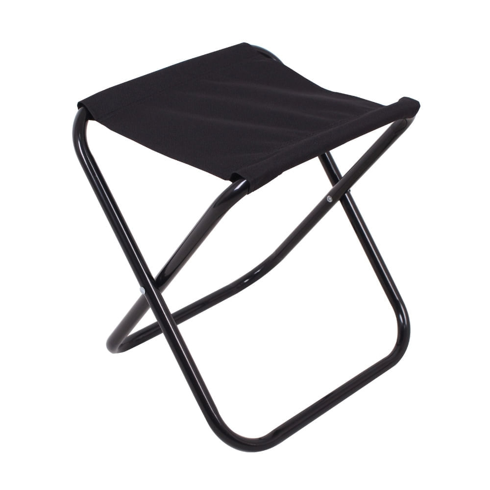 Banco Plegable Orange Basic Negro de Tela