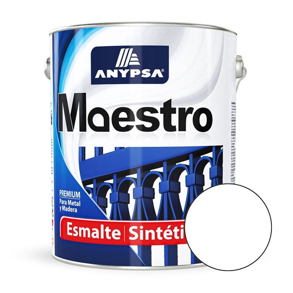 Esmalte Sintético Anypsa Blanco Brillante de 3.96 kg