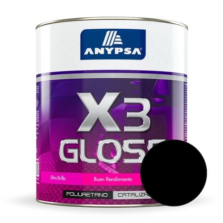 Pintura Poliuretano Anypsa Gloss Negro de Secado Rápido