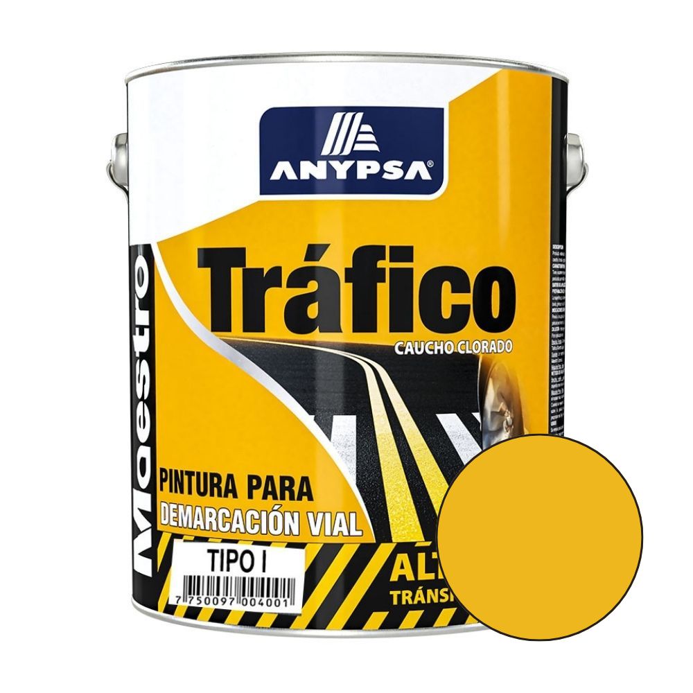 Pintura para tráfico Anypsa Amarillo 3.785l