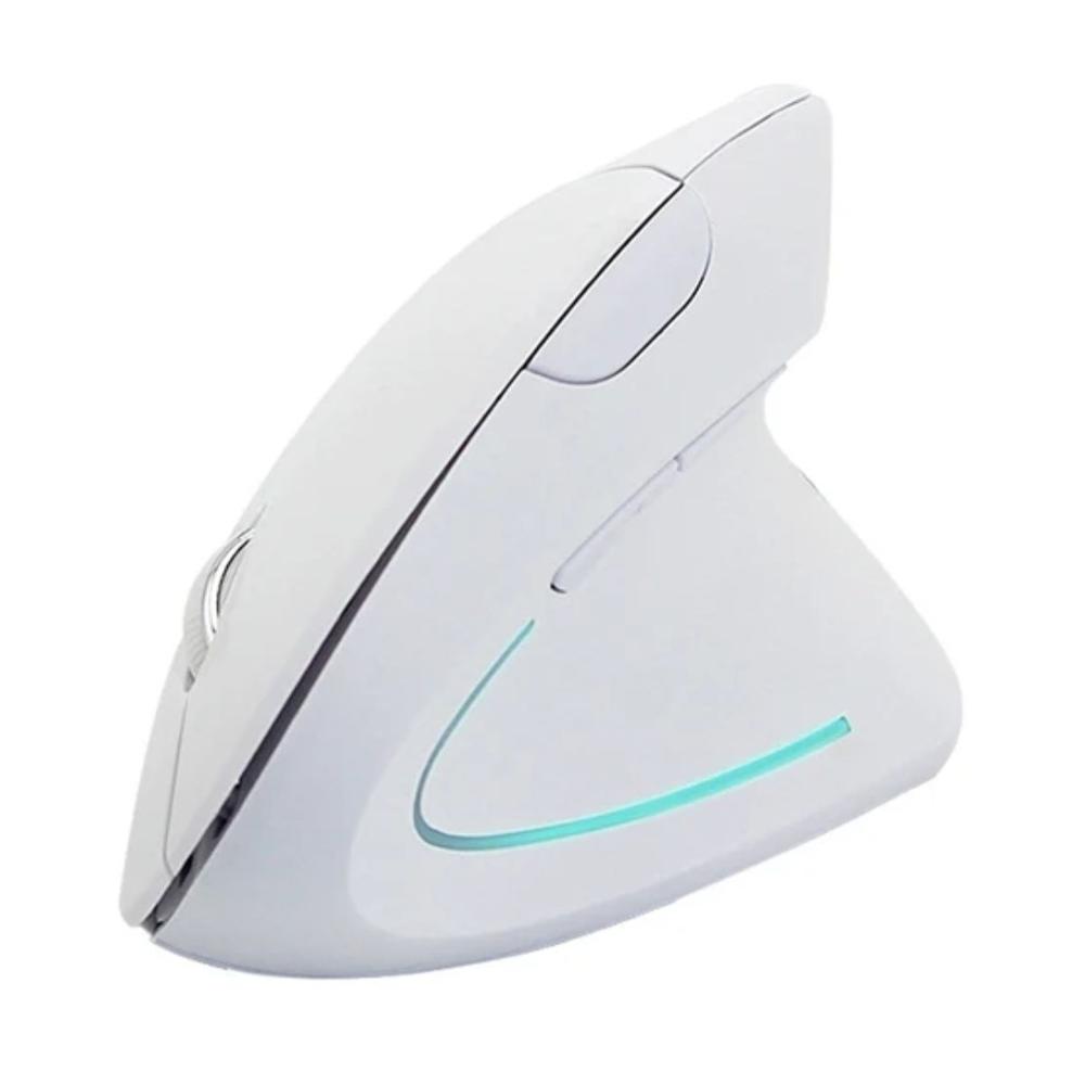 Mouse Inalámbrico Ratón Optico Vertical Blanco