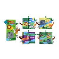 Libro Interactivo Jungly Tails de Tela para Bebés y Niños