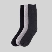 Medias Largas Pack X 3 Madison Unitario Gris  Hombre