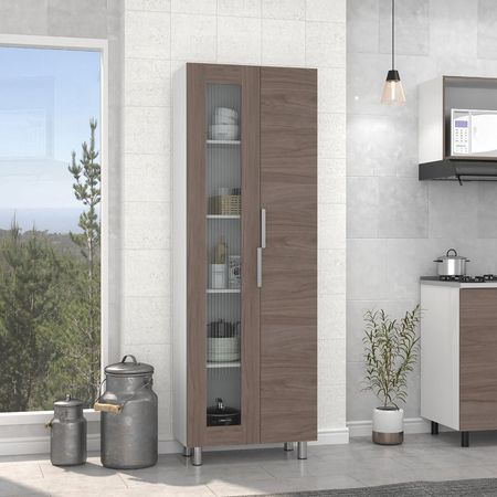 Alacena Fendi - Blanco / Castaño