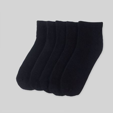 Medias Cortas Hypnotic Pack X 5 Negro Hombre