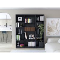Combo Home 2 Estantes 45cm + Estante 4 Repisas - Wengue