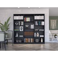 Combo Home 2 Estantes 5 Repisas + Estante 4 Repisas - Wengue