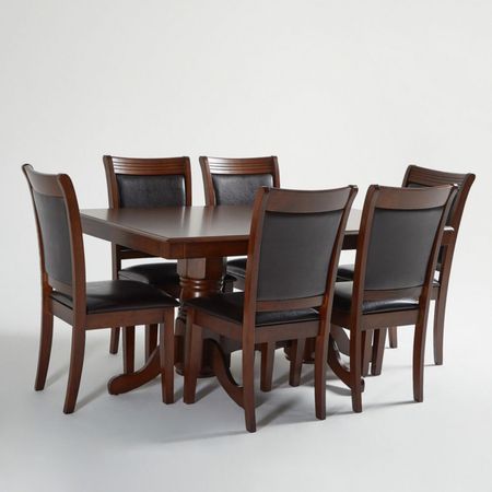 Juego de Comedor Antonieta Extensible 6 Sillas PU