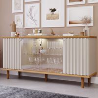 Vitrina Janice Nature- White