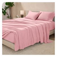 Sábanas polar 2 plazas rosado Lima Tienda