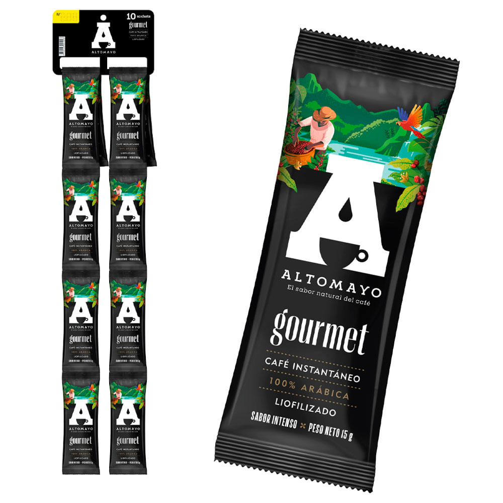 Café Instantáneo ALTOMAYO Gourmet Tira 10un