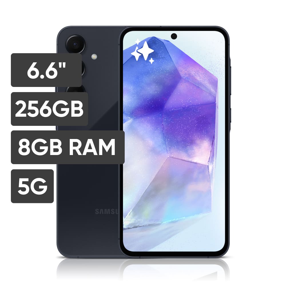 Smartphone SAMSUNG Galaxy A55 6.6"" 8GB 256GB 50MP + 12MP + 5MP Negro