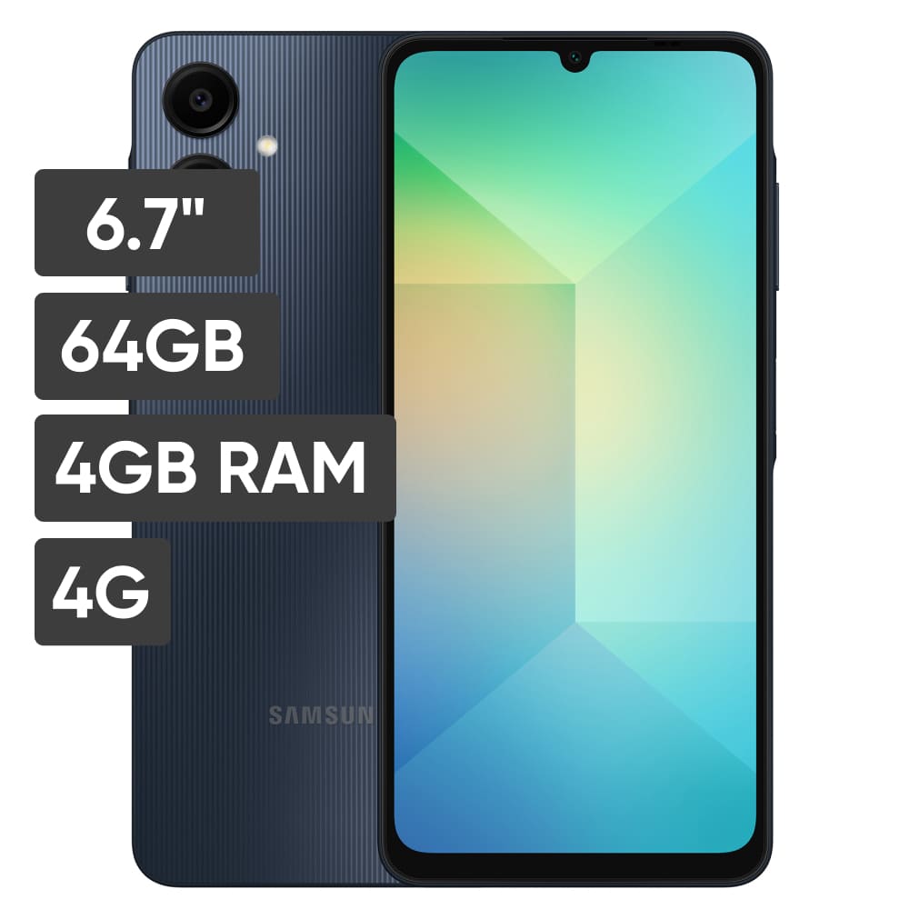 Smartphone SAMSUNG Galaxy A06 6.7"" 4GB 64GB 50MP + 2MP Negro