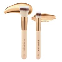 Set de 2 Brochas Profesionales para Base y Corrector