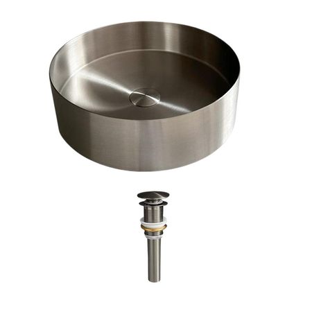 Bowl de Acero para baño XM  LA30402-R38 Acero Inoxidable 304 Plateado
