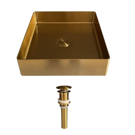 Lavabo de Lujo para Baño XM LA30407-4040 Acero Inoxidable 304 Dorado