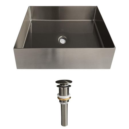 Lavabo de Lujo para baño XM LA30402-4040 Acero Inoxidable 304 Plateado