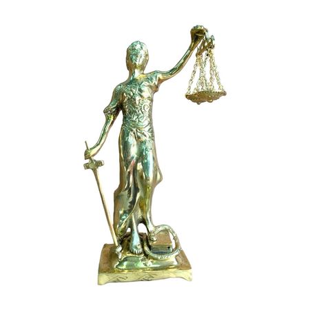 Dama de la Justicia en Bronce Fundido+MFAP Bronceria y Antiguedades+34 cm