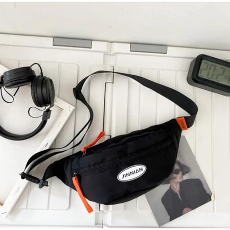 Riñonera de Mujer y Hombre Japones Urbano Canguro Sport Crossbody Negro